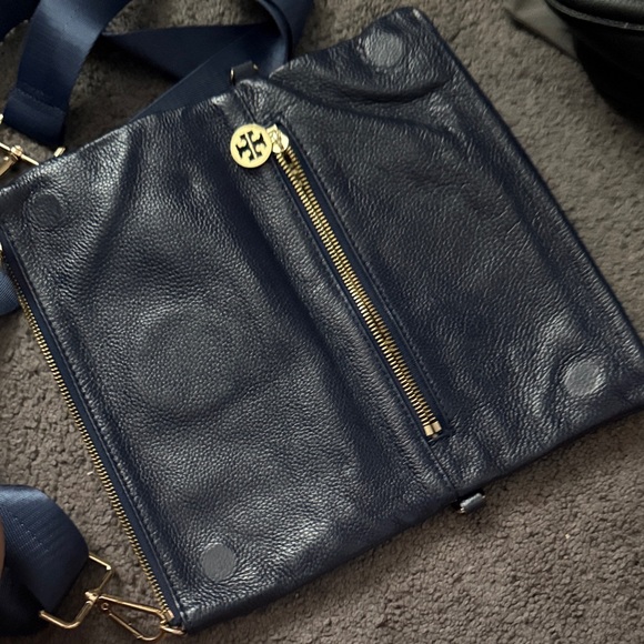 Tory Burch Dark Blue Leather Crossbody Bag - Picture 3 of 3
